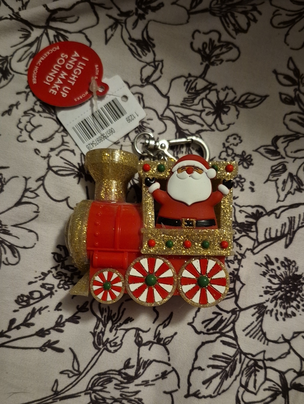 Bath And Body Works Santa Train Light-Up Keychain - Pocketbac Holder